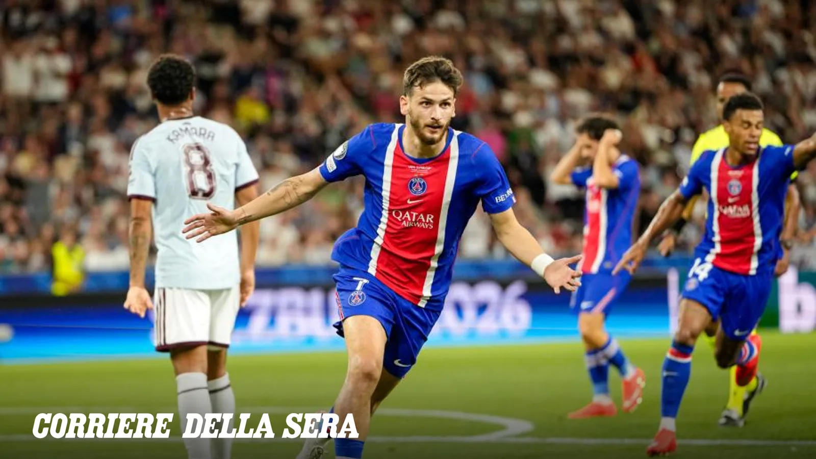 Madjo è il più giovane marcatore in una Supercoppa: tolto il record a un ex Serie A