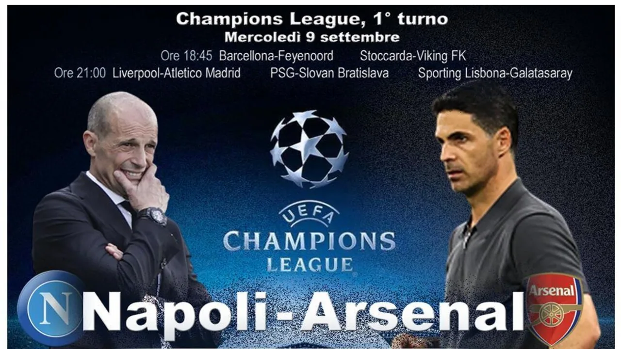 Napoli-Arsenal, dove vedere la partita di Champions League in tv e streaming